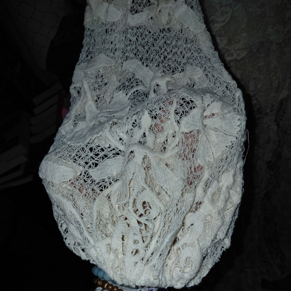 Jen's Pirate Booty Reflection Lapis Lace Maxi Dress Cream/Natural - Picture 9 of 16